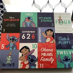 Lilo & Stitch 12 Days of Socks Advent Calendar Ladies